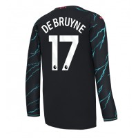 Pánský Fotbalový dres Manchester City Kevin De Bruyne #17 2023-24 Třetí Dlouhý Rukáv